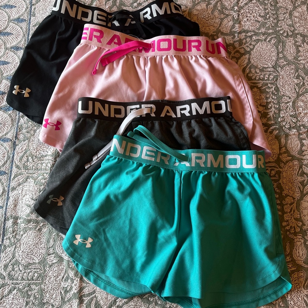 Bundle of Girls Under Armor Shorts-Medium